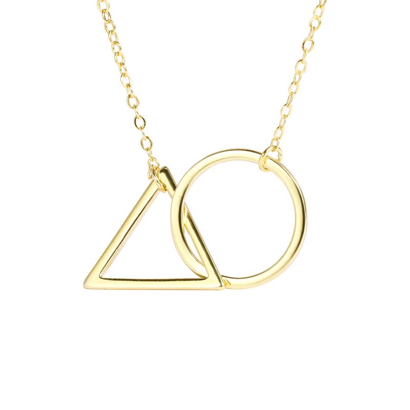 Yellow Gold Triangle Pendant - Vardy's Jewelers Bay Area