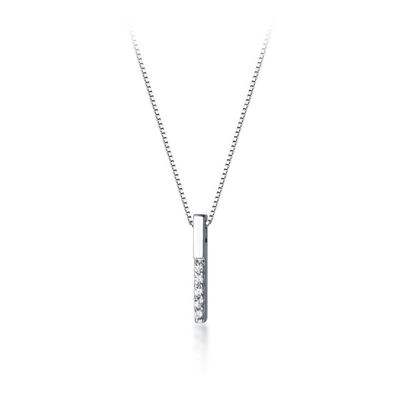 Buy Praavy 92.5 Sterling Silver Dainty Bar Necklace for Women Online At  Best Price @ Tata CLiQ