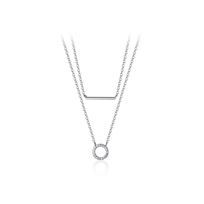 Pandora Rose 14k & Silver Layered Heart Necklace In Nocolor | ModeSens
