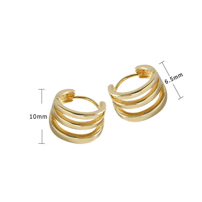 Triple circle store earrings