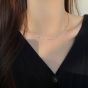 Classic Simple Irregulars 925 Sterling Fragments Silver Stacker Necklace