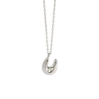 Gift U Shape 925 Sterling Silver Necklace