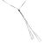 Geometry Fashion Hollow Triangle Tassels 925 Sterling Silver Necklace
