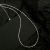 Classic Simple Irregulars 925 Sterling Fragments Silver Stacker Necklace