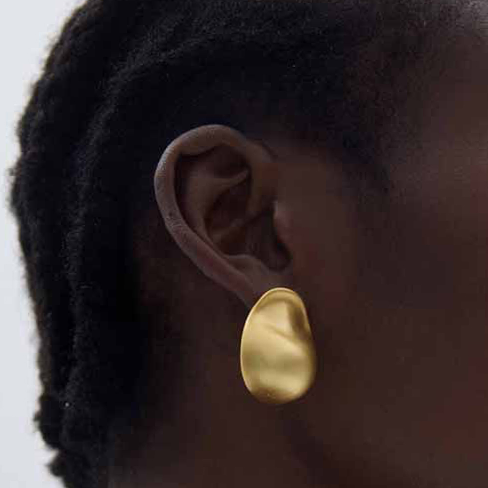 Bold stud earrings (12mm+)